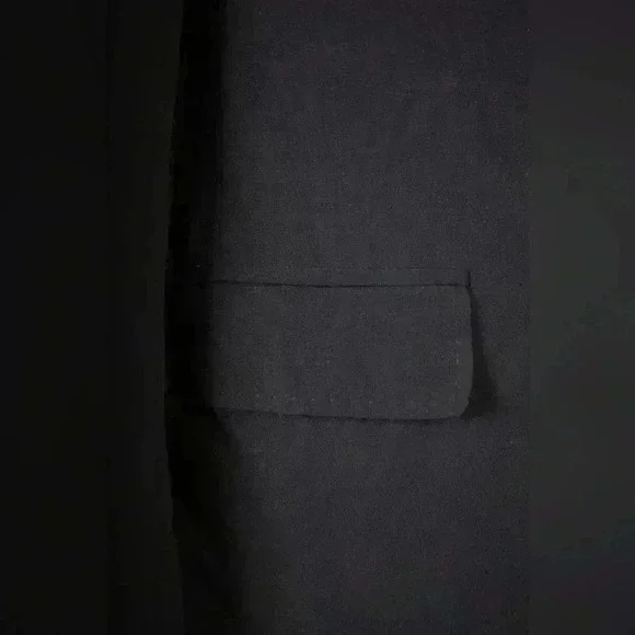 MAX MARA Navy Blue Stretch Unlined Merino  Wool Blazer Jacket 36EU 4US Italy - Picture 6 of 11